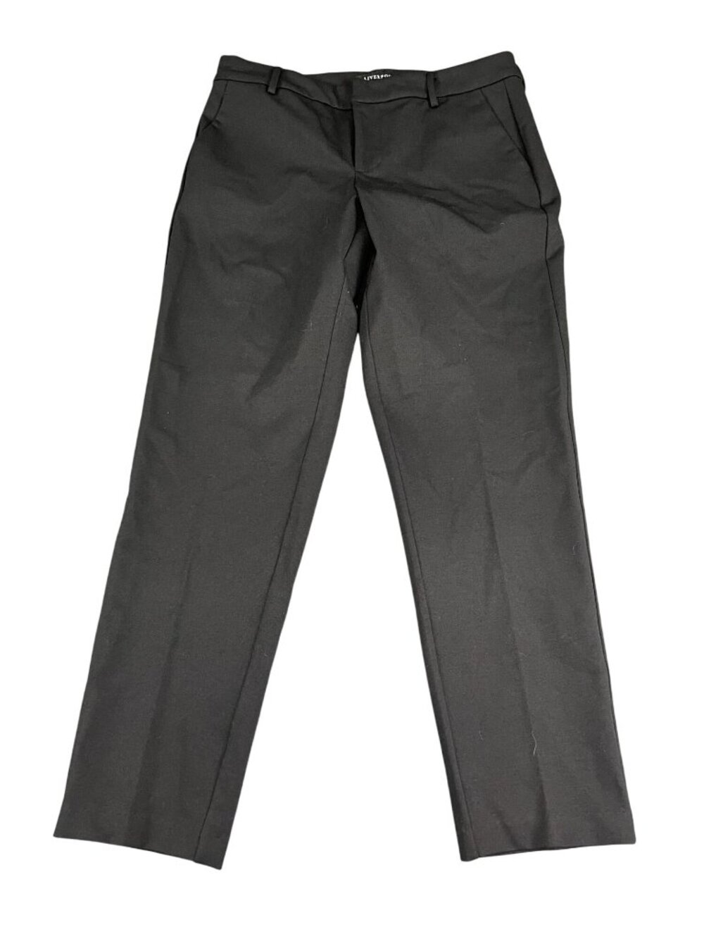 Liverpool Los Angeles Womens Black Straight Leg Dress Pants Size 10 Inseam 30